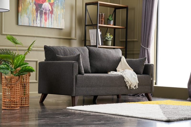 Antigua 2-seters Sofa - Anstrasitt/Natur - Møbler - Sofaer - 2 seter sofa