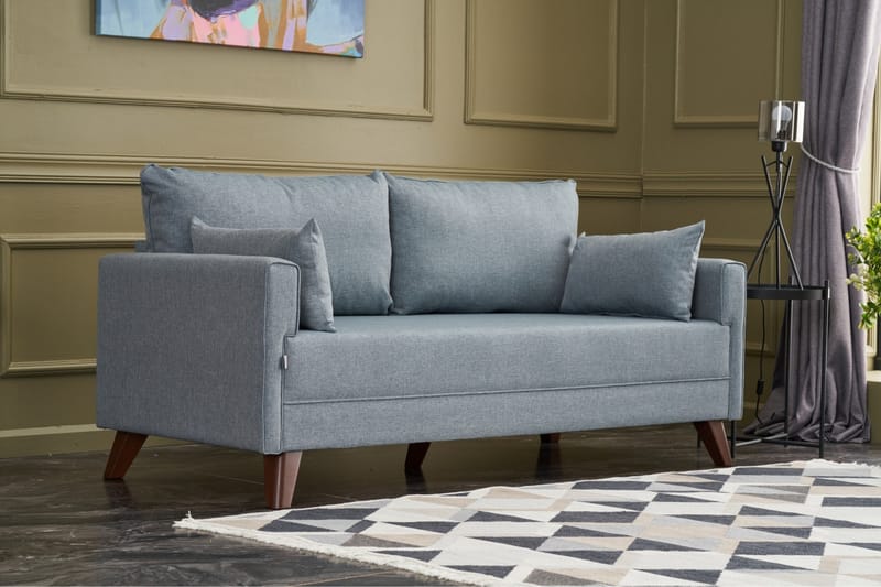 Antigua 2-seters Sofa - Blå/Natur - Møbler - Sofaer - 2 seter sofa