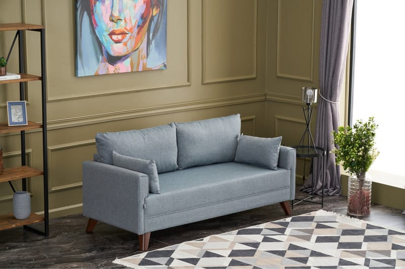Antigua 2-seters Sofa - Blå/Natur - Møbler - Sofaer - 2 seter sofa