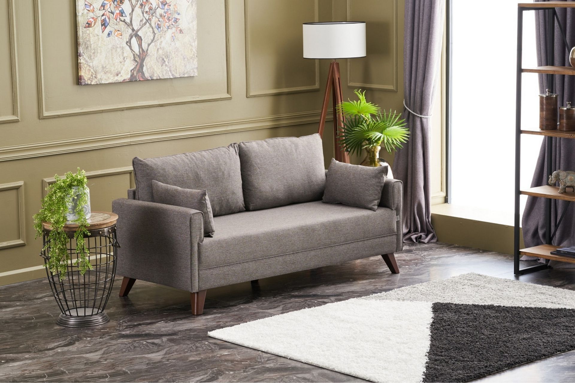 Antigua 2-seters Sofa - Brun/Natur - Møbler - Sofaer - 2 seter sofa
