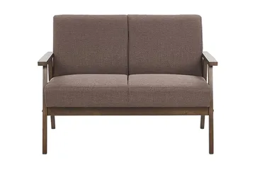 Asnes 2-seter Sofa i Stoff med Treramme - Brun - Møbler - Sofaer - 2 seter sofa
