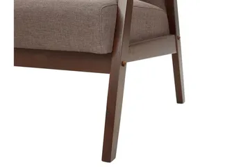 Asnes 2-seter Sofa i Stoff med Treramme - Brun - Møbler - Sofaer - 2 seter sofa