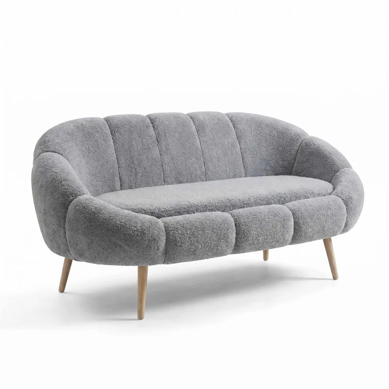 2-seters sofa Atelier Del Sofa Lida (130 x 105 x 50 cm) Grå, undefined