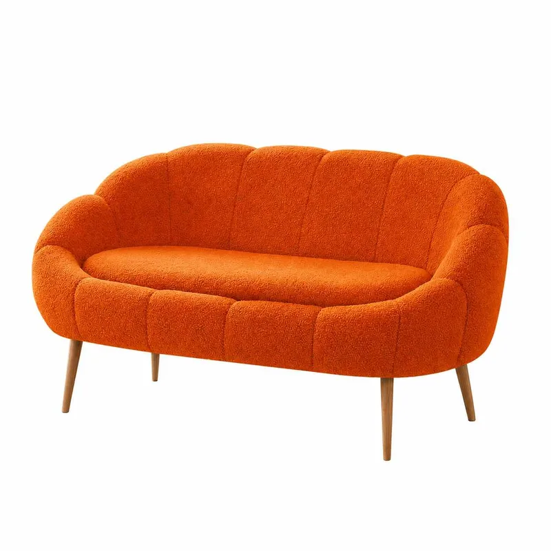 2-seters sofa Atelier Del Sofa Lida (130 x 105 x 50 cm) Oransje, undefined