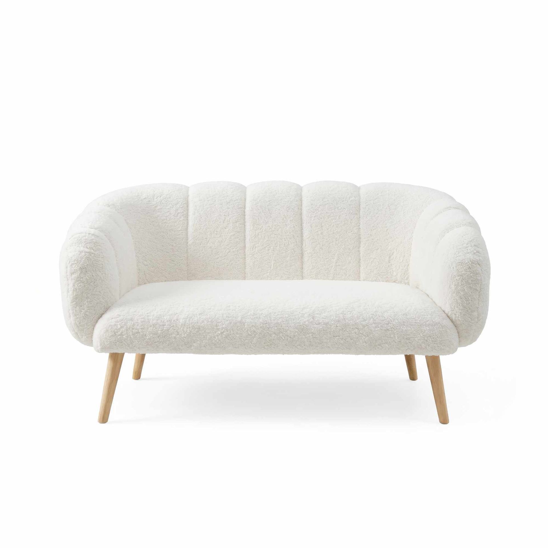 2-seters sofa Atelier Del Sofa Lotus (120 x 95 x 42 cm) Hvit -