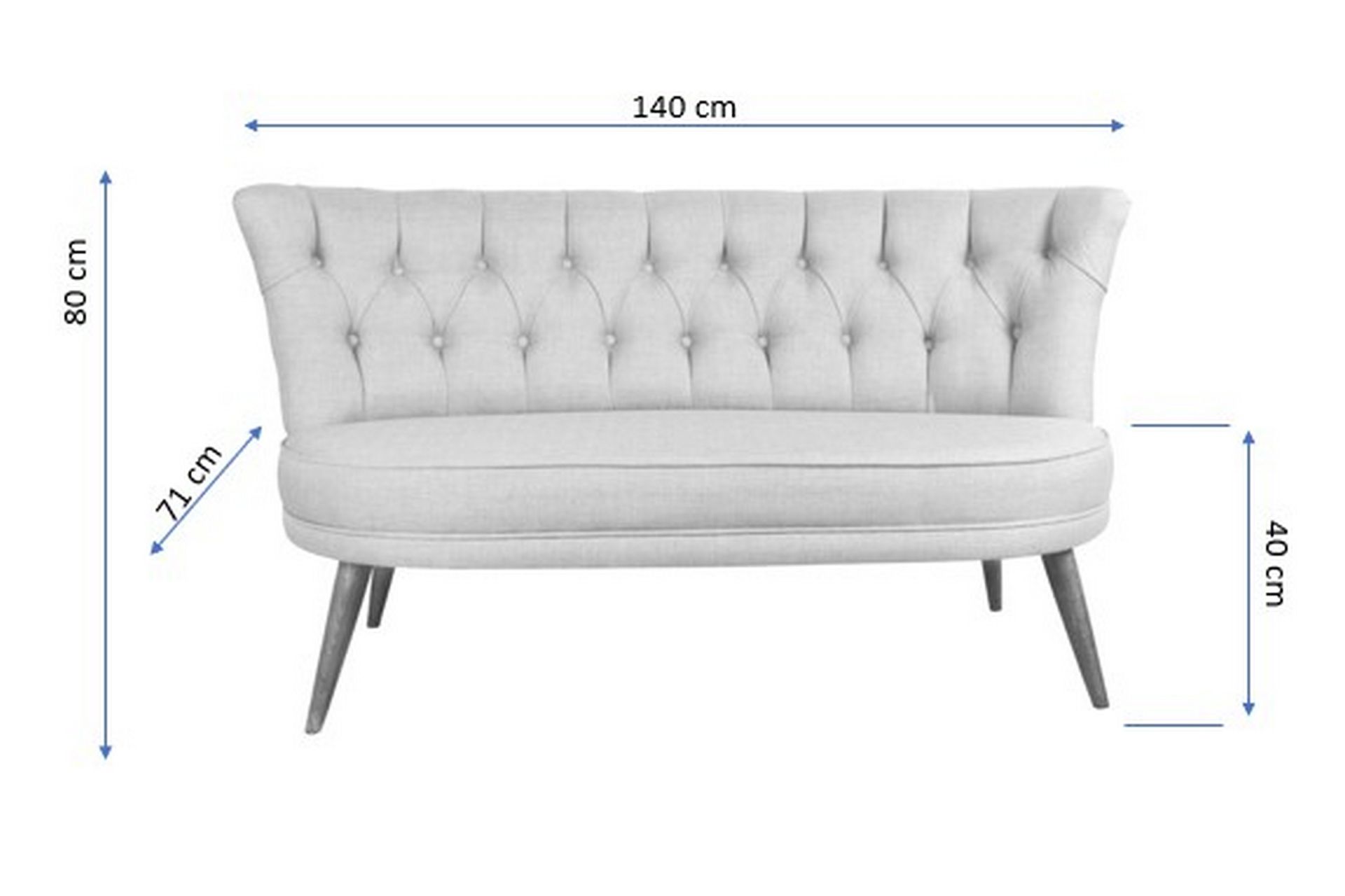 Barnello 2-Seter Sofa - Rød - Møbler - Sofaer - 2 seter sofa