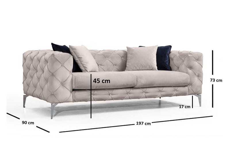 Beachport Sofa 2-seters - Beige - Møbler - Sofaer - 2 seter sofa