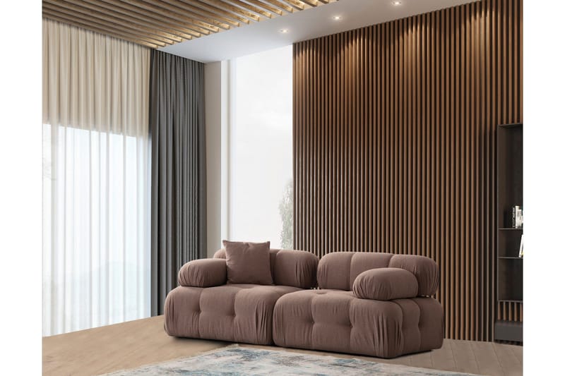 Belgin Boblende Sofa 2-seter, Cappuccino