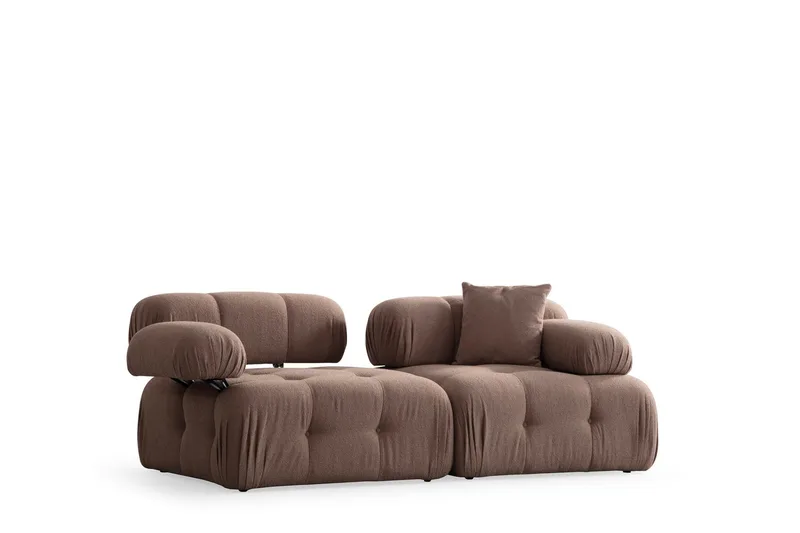 Belgin Boblende Sofa 2-seter - Cappuccino - Møbler - Sofaer - Modulsofaer - Komplett modulsofa