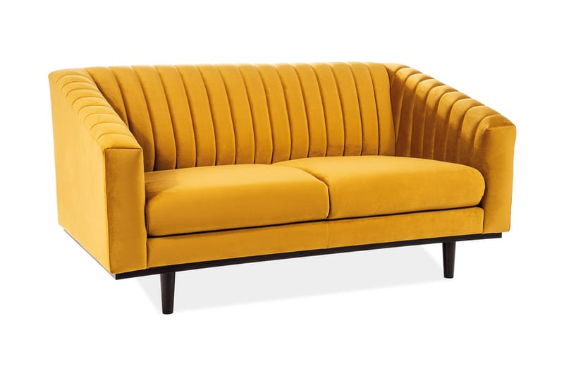Beverin 2-seters Sofa - Gul - Møbler - Sofaer - 2 seter sofa