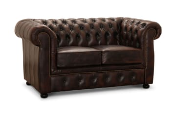 Birmingham Sofa 2-seters - Sofa lær/spalt brun - Møbler - Sofaer - 2 seter sofa
