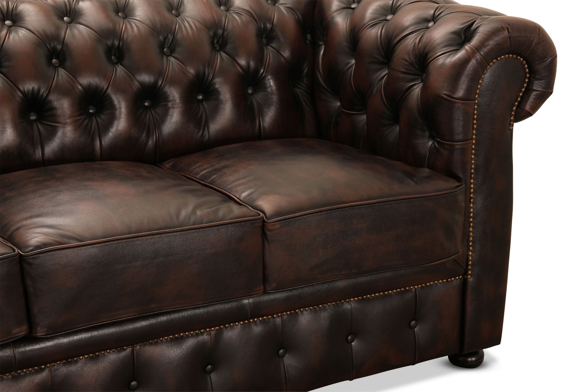 Birmingham Sofa 2-seters - Sofa lær/spalt brun - Møbler - Sofaer - 2 seter sofa