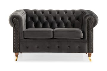 Chesterfield Deluxe 2-seter Sofa - Grå - Møbler - Sofaer - 2 seter sofa