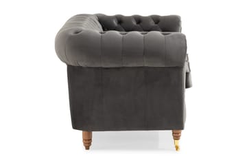Chesterfield Deluxe 2-seter Sofa - Grå - Møbler - Sofaer - 2 seter sofa