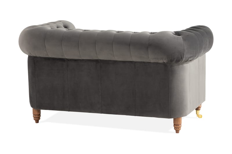 Chesterfield Deluxe 2-seter Sofa - Grå - Møbler - Sofaer - 2 seter sofa