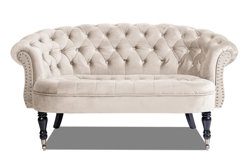 Chesterfield Ludovic Sofa 2-seters - Beige - 2 seter sofa - Chesterfield sofaer - Fløyel sofaer