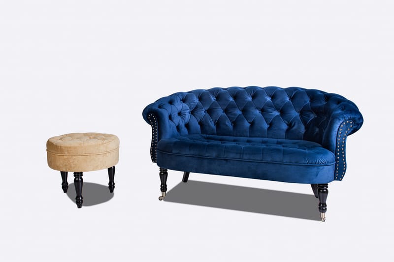 Chesterfield Ludovic Sofa 2-seters - Blå - Møbler - Sofaer - 2 seter sofa