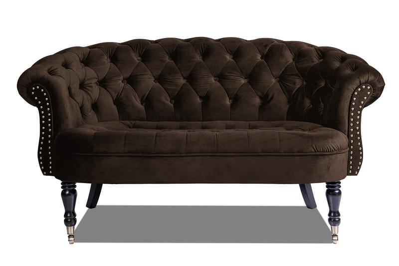 Chesterfield Ludovic Sofa 2-seters - Brun - 2 seter sofa - Chesterfield sofaer - Fløyel sofaer