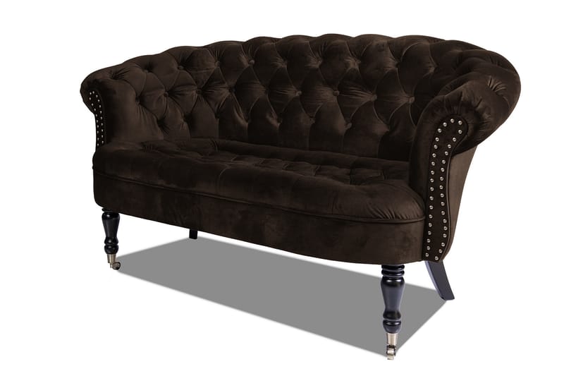 Chesterfield Ludovic Sofa 2-seters - Brun - 2 seter sofa - Chesterfield sofaer - Fløyel sofaer