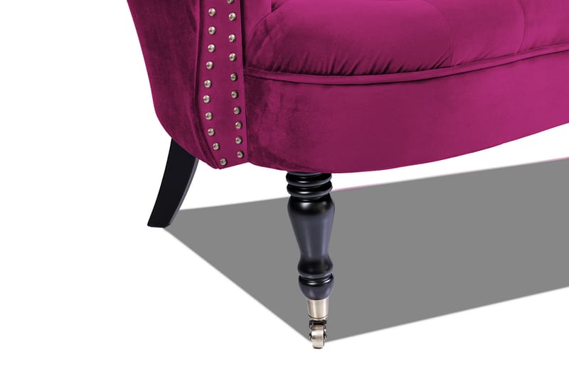 Chesterfield Ludovic Sofa 2-seters - Cerise - 2 seter sofa - Chesterfield sofaer - Fløyel sofaer