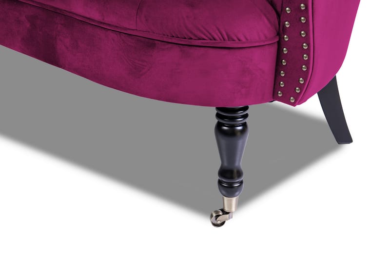 Chesterfield Ludovic Sofa 2-seters - Cerise - 2 seter sofa - Chesterfield sofaer - Fløyel sofaer