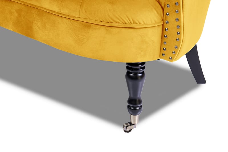 Chesterfield Ludovic Sofa 2-seters - Gul - 2 seter sofa - Chesterfield sofaer - Fløyel sofaer