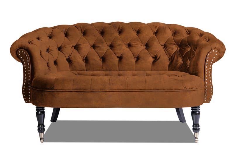 Chesterfield Ludovic Sofa 2-seters - Konjakk - 2 seter sofa - Chesterfield sofaer - Fløyel sofaer