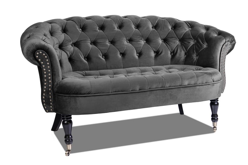 Chesterfield Ludovic Sofa 2-seters - Mørkegrå - Møbler - Sofaer - 2 seter sofa