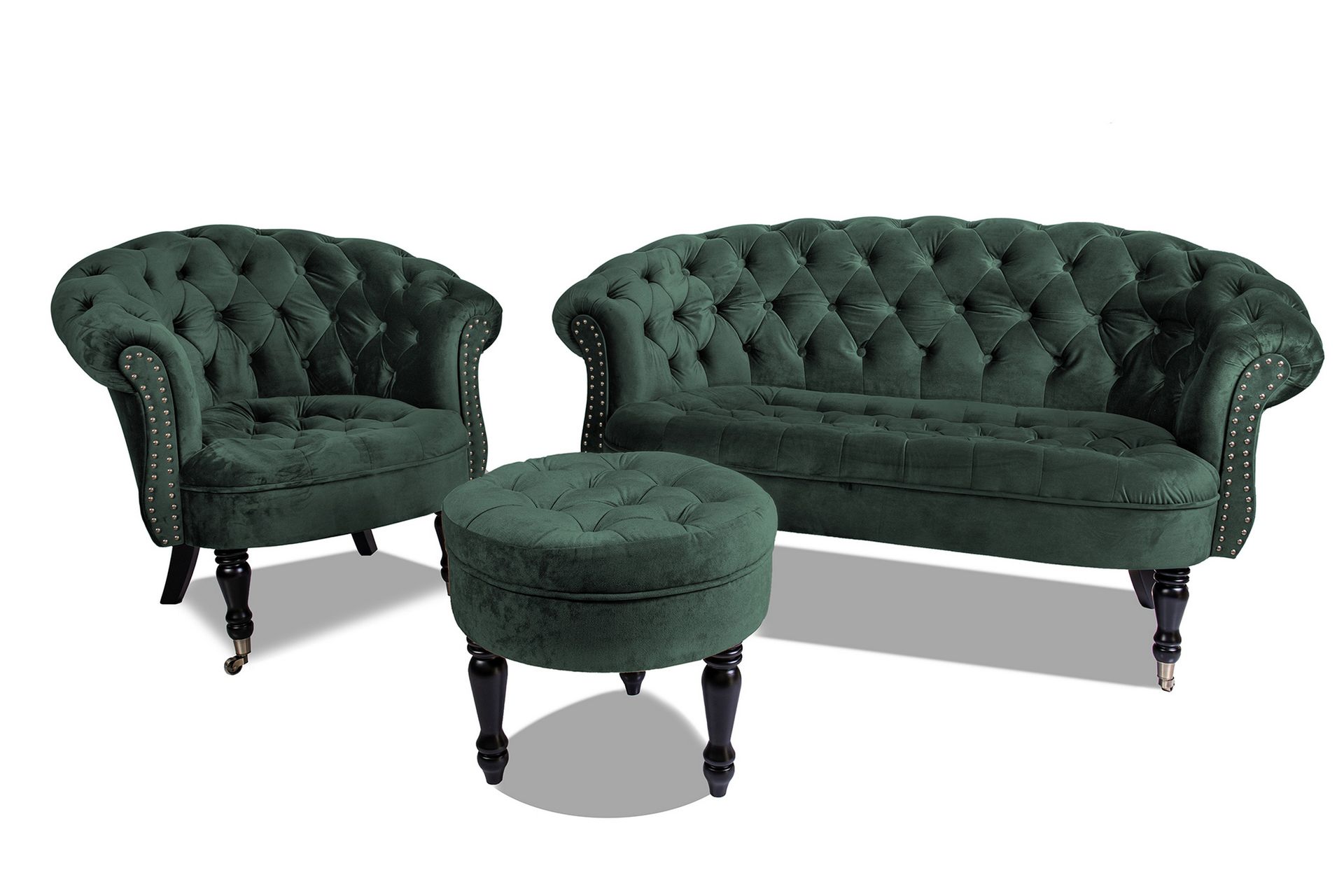 Chesterfield Ludovic Sofa 2-seters - Mørkegrønn - Møbler - Sofaer - 2 seter sofa