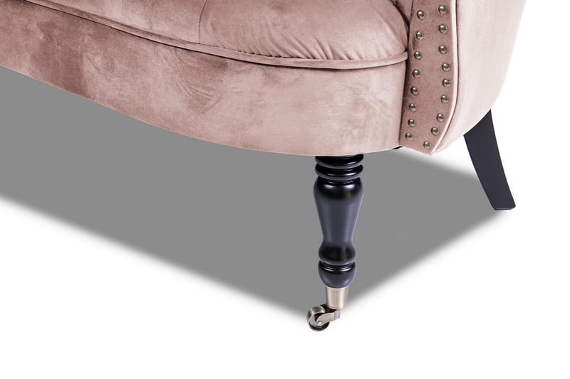Chesterfield Ludovic Sofa 2-seters - Rosa - 2 seter sofa - Chesterfield sofaer - Fløyel sofaer