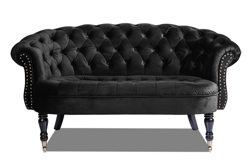 Chesterfield Ludovic Sofa 2-seters - Svart - Møbler - Sofaer - 2 seter sofa