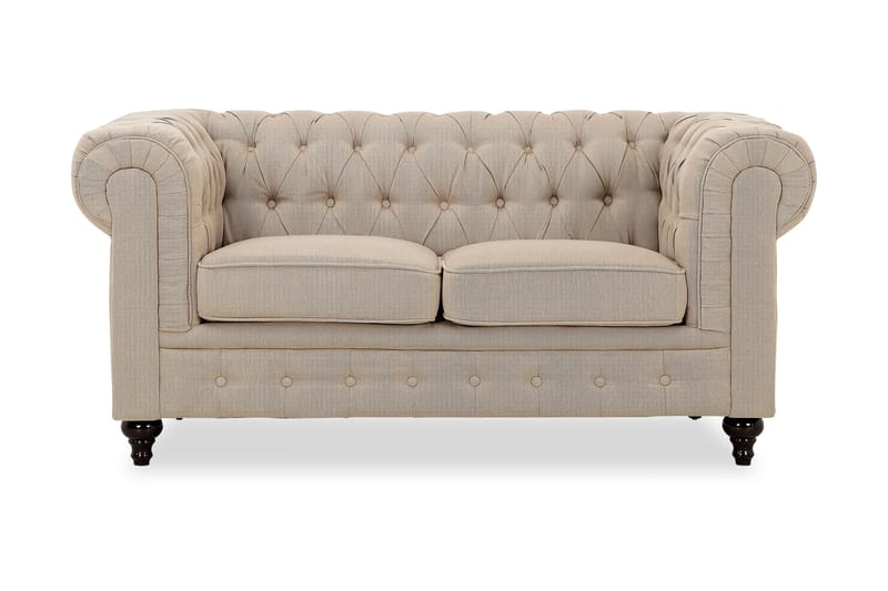 Chesterfield Lyx 2-seters Sofa - Beige - 2 seter sofa - Chesterfield sofaer