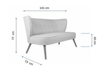 Clivocast 2-Seter Sofa - Brun - Møbler - Sofaer - 2 seter sofa
