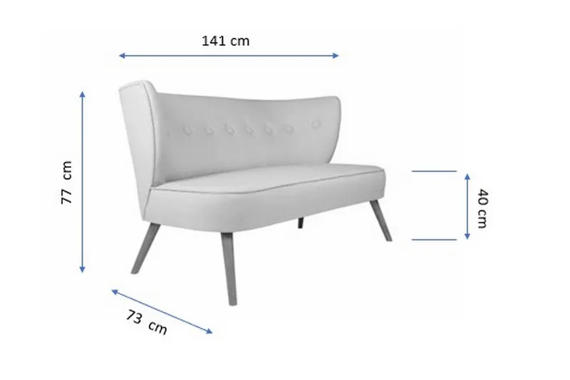 Clivocast 2-Seter Sofa - Grønn - Møbler - Sofaer - 2 seter sofa