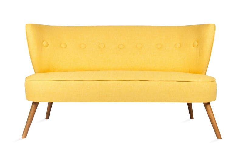 Clivocast 2-Seter Sofa - Gul - 2 seter sofa