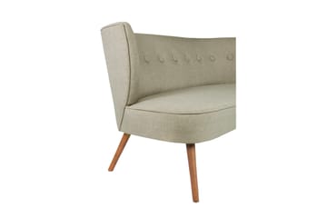 Clivocast Dyp 2-seter Sofa i Stoff med Trebein - Grå - Møbler - Sofaer - 2 seter sofa