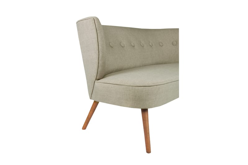 Clivocast Dyp 2-seter Sofa i Stoff med Trebein - Grå - Møbler - Sofaer - 2 seter sofa
