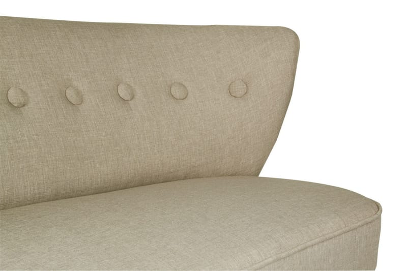 Clivocast Dyp 2-seter Sofa i Stoff med Trebein - Grå - Møbler - Sofaer - 2 seter sofa