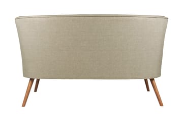Clivocast Dyp 2-seter Sofa i Stoff med Trebein - Grå - Møbler - Sofaer - 2 seter sofa