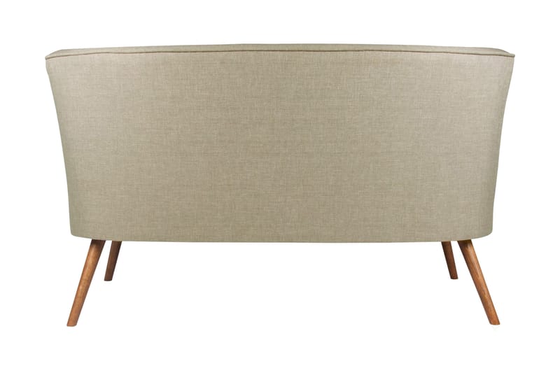 Clivocast Dyp 2-seter Sofa i Stoff med Trebein - Grå - Møbler - Sofaer - 2 seter sofa