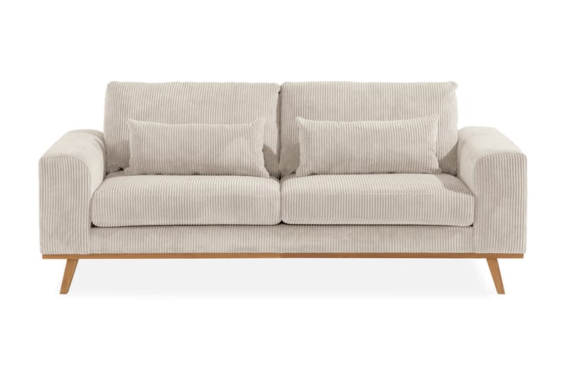 Copenhagen 2-seter Sofa Cordfløyel - Beige - 2 seter sofa