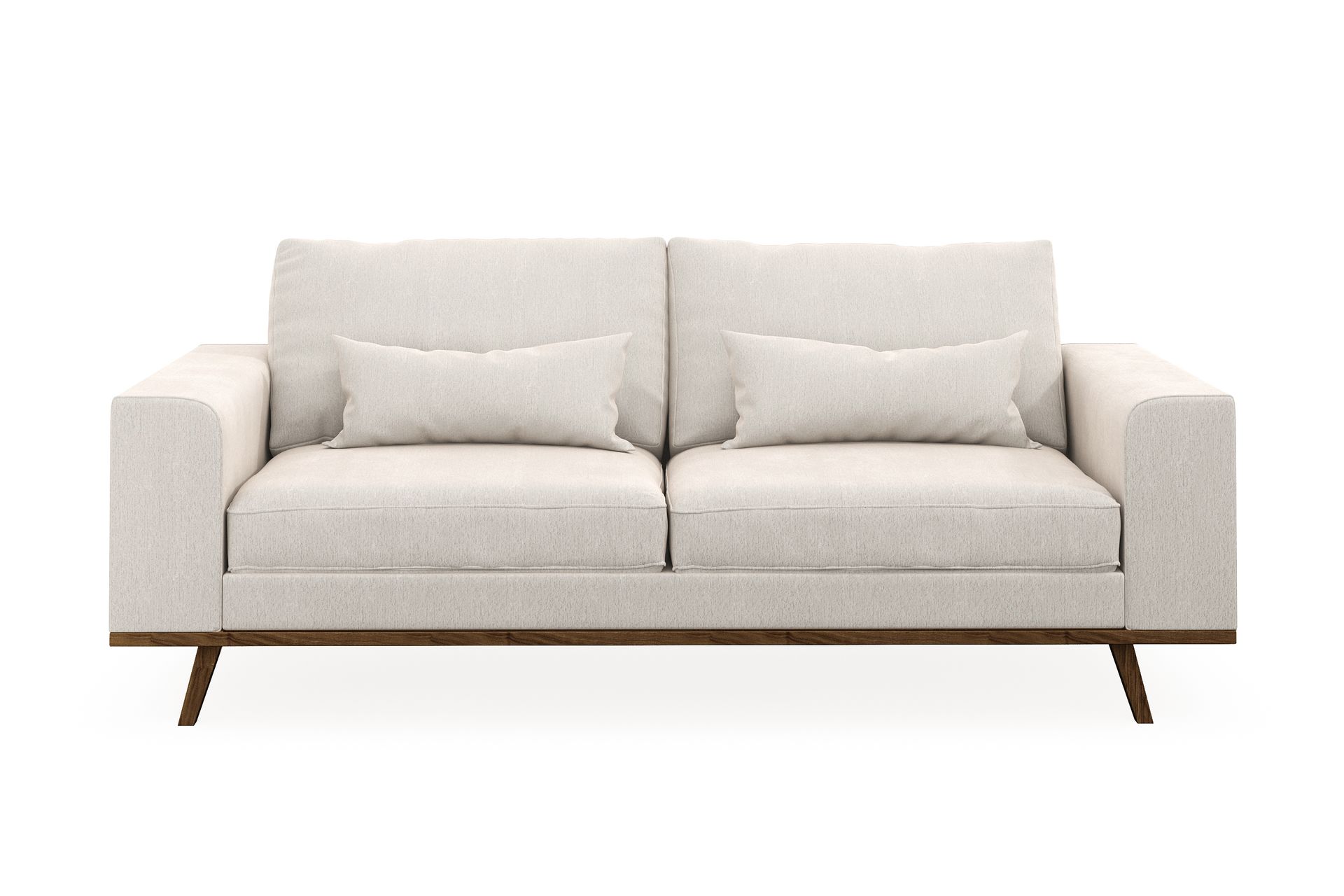 Copenhagen 2-seters Fløyelssofa - Kremhvit - Møbler - Sofaer - 2 seter sofa