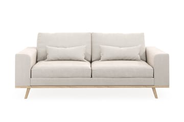 Copenhagen 2-seters Fløyelssofa - Kremhvit - Møbler - Sofaer - 2 seter sofa