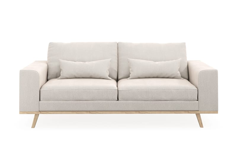 Copenhagen 2-seters Fløyelssofa - Kremhvit - Møbler - Sofaer - 2 seter sofa