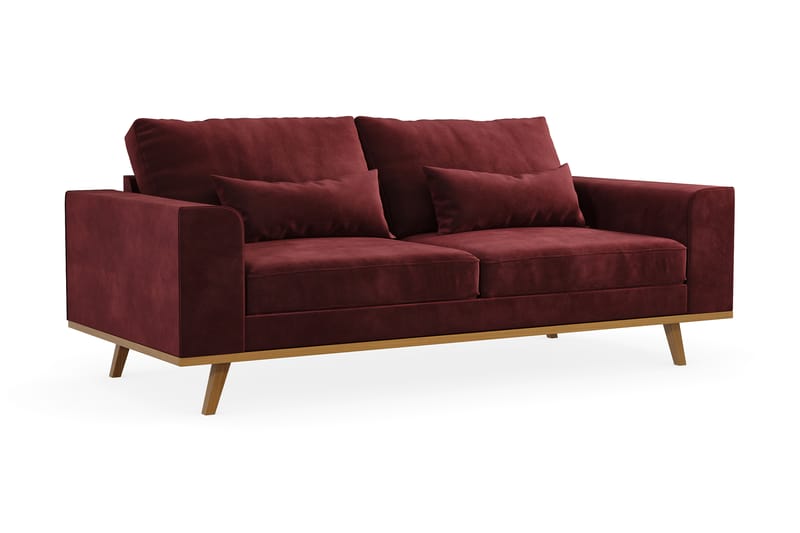 Copenhagen 2-seters Fløyelssofa - Lilla - Møbler - Sofaer - 2 seter sofa