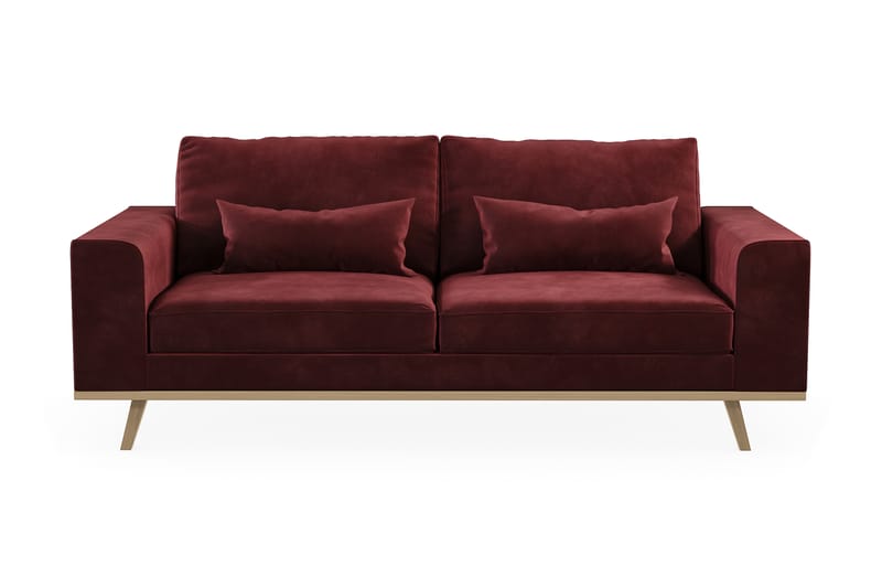 Copenhagen 2-seters Fløyelssofa - Lilla - Møbler - Sofaer - 2 seter sofa
