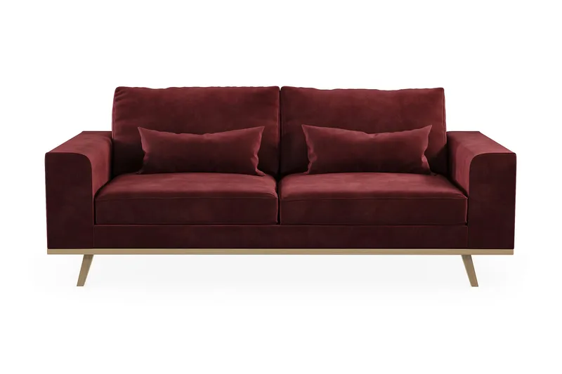 Copenhagen 2-seters Fløyelssofa, Lilla