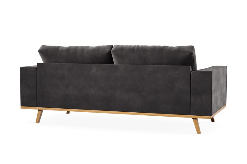 Copenhagen 2-seters Fløyelssofa - Mørk grå - Møbler - Sofaer - 2 seter sofa