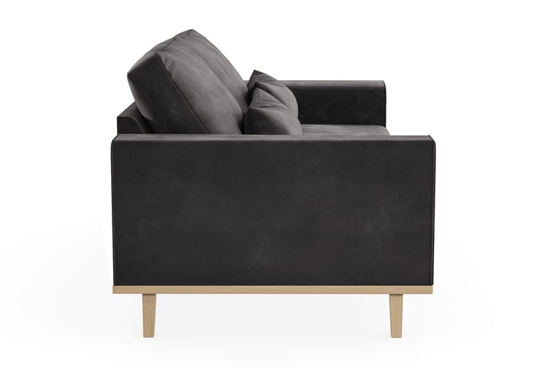 Copenhagen 2-seters Fløyelssofa - Mørk grå - Møbler - Sofaer - 2 seter sofa