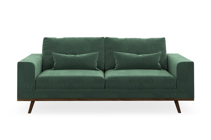 Copenhagen 2-seters Fløyelssofa - Mørk grønn - Møbler - Sofaer - 2 seter sofa